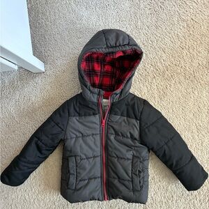 Carter's Red and Black Jacket with Plaid Lining